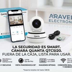 CAMARA IP QUANTA QTCS120 FHD WIFI