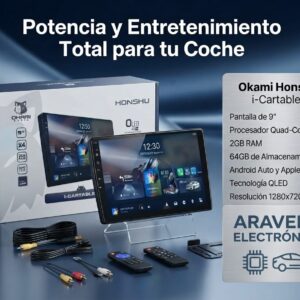 AUTORADIO OKAMI HONSHU I-CARTABLET 9" 2GB/64GB