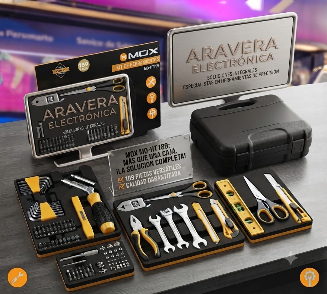 KIT DE HERRAMIENTAS MOX MO-HT189 189 PZA