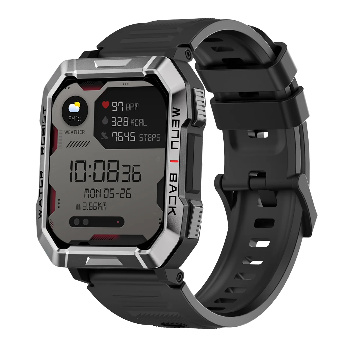 RELOJ BLACKVIEW W60 SMART WATCH NEGRO TOUCH - Imagen 2