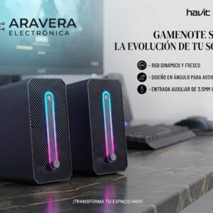 PARLANTE HAVIT SK216 MINI RGB GAMING