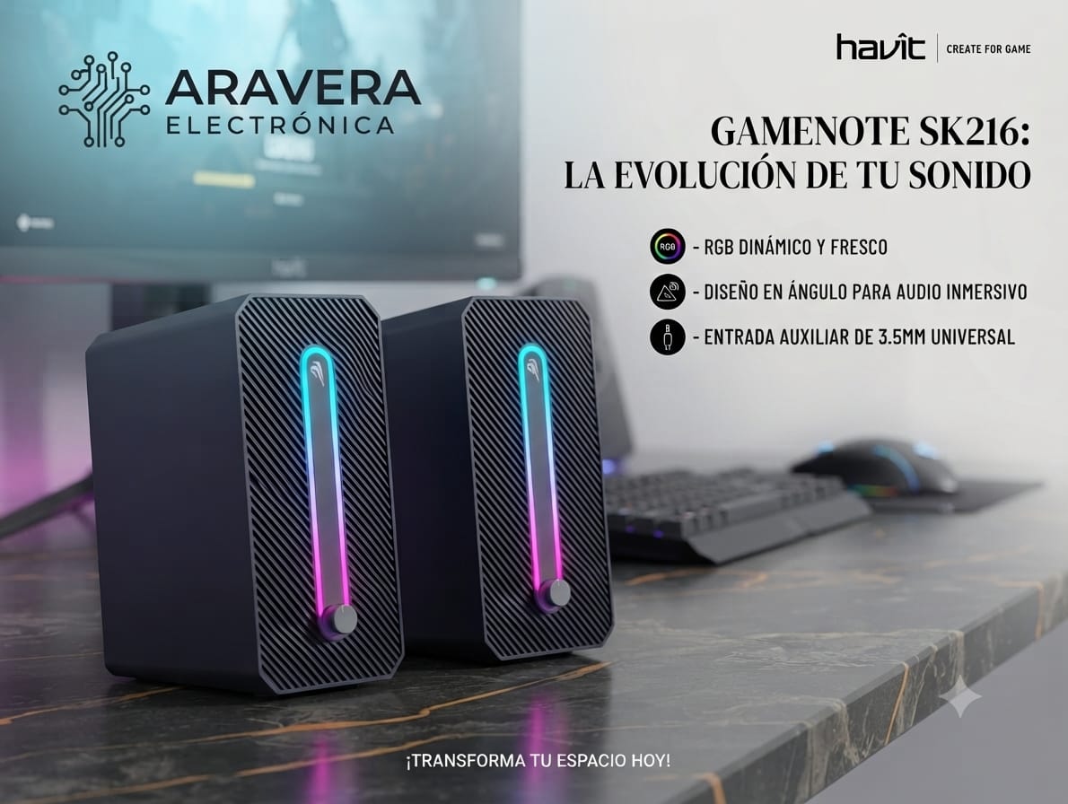 PARLANTE HAVIT SK216 MINI RGB GAMING