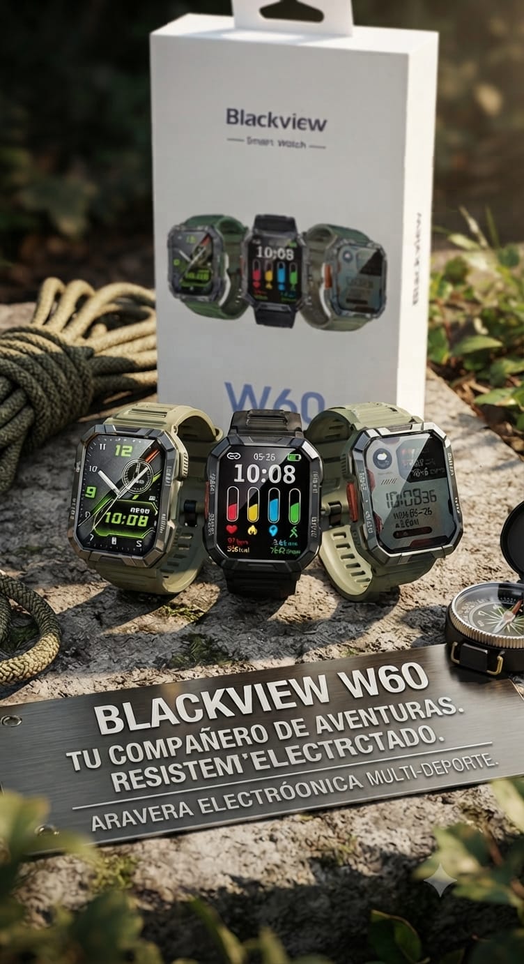 RELOJ BLACKVIEW W60 SMART WATCH NEGRO TOUCH