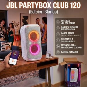 PARLANTE JBL PARTYBOX 120 CLUB 120 BLANCO BLUETOOTH