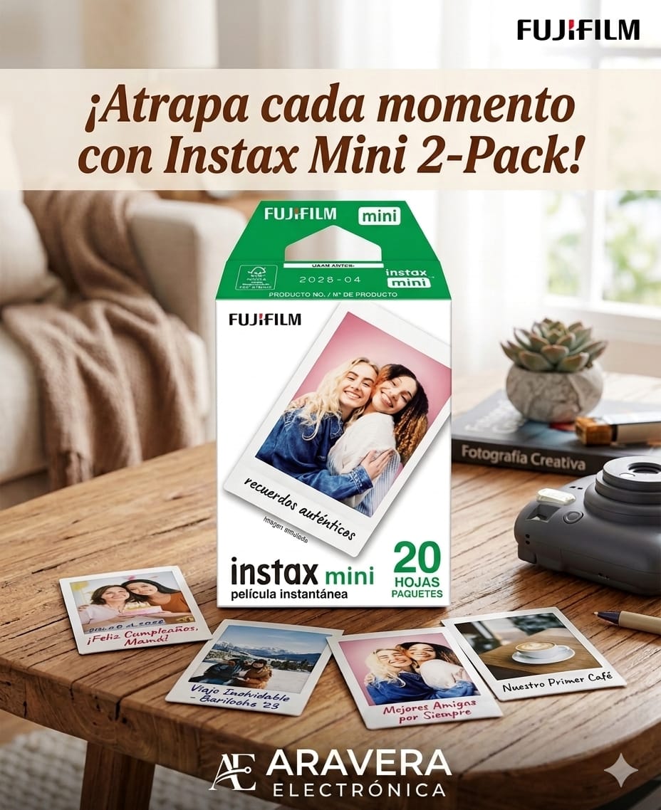 PACK FUJIFILM INSTAX MINI 20X 10 PAQUETES