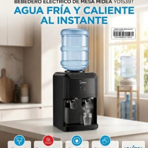BEBEDERO MIDEA DE MESA YD1654T FRIO/CALOR NEGRO