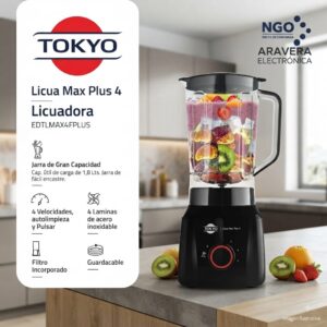 LICUADORA TOKYO LICUAMAX PLUS 4 1.8 LTS 4 VELOCIDADES