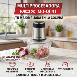 PICADORA DE ALIMENTOS MOX MO-QC41 2L 600W /200V
