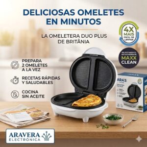 OMELETERA BRITANIA DUO PLUS BR02 BLANCO