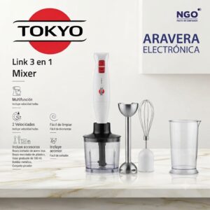 BATIDORA TOKYO MIXER PINK 3 EN 1 400W PINK2-N