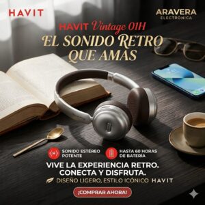 AURICULAR HAVIT HVBT-H616BT GRIS BLUETOOTH