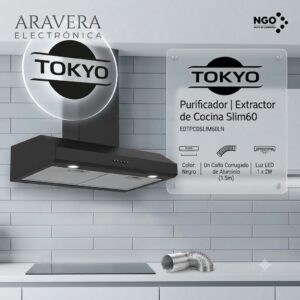 PURIFICADOR TOKYO SLIM60 60CM NEGRO