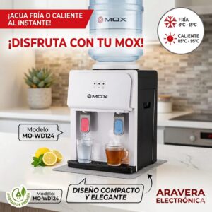 BEBEDERO MOX MO-WD124 DE MESA FRIO/CALOR