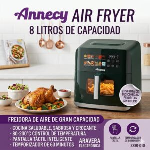 FREIDORA ANNECY 8 LTS EX80-01D DIGITAL SIN ACEITE