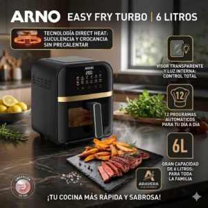 FREIDORA ARNO TURBO 6 LTS AIR FRYER DIGITAL