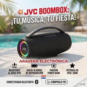 PARLANTE JVC XS-KY6215BK 160W/BT/IPX6 NEGRO